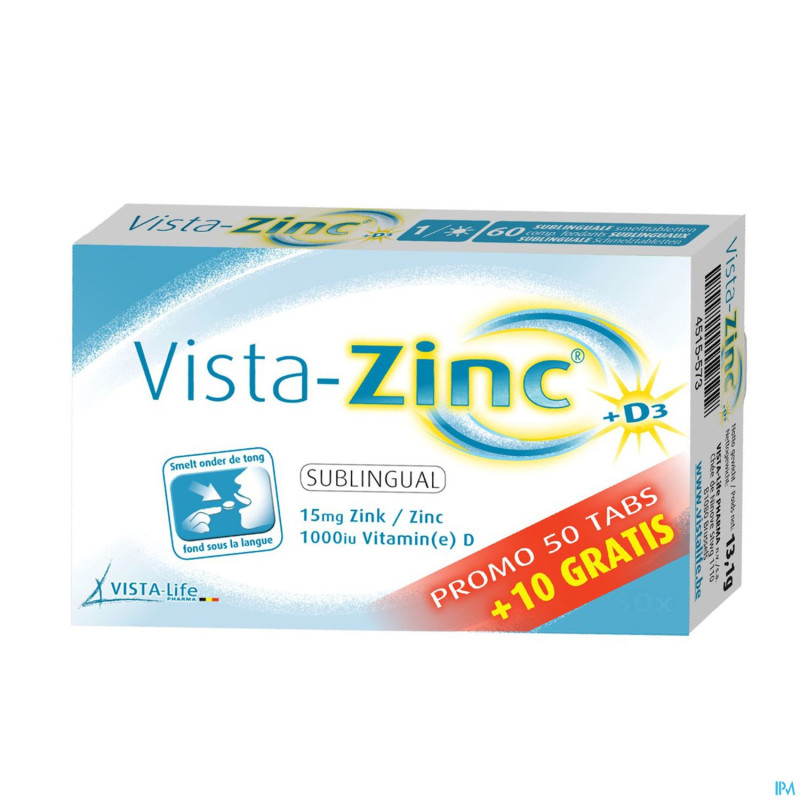 Vista zinc    comp fondant 50 + 10 gratis