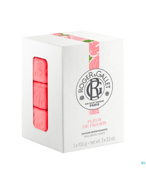 Roger&gallet fleur de figuier boite 3 savons  100g