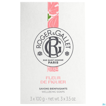 Roger&gallet fleur de figuier boite 3 savons  100g