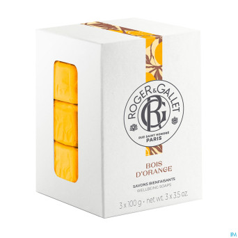 Roger&gallet bois orange boite 3 savons    100g