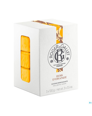 Roger&gallet bois orange boite 3 savons    100g