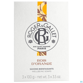 Roger&gallet bois orange boite 3 savons    100g