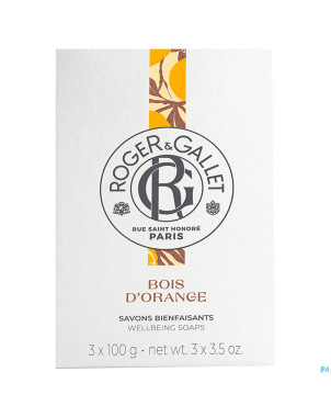 Roger&gallet bois orange boite 3 savons    100g