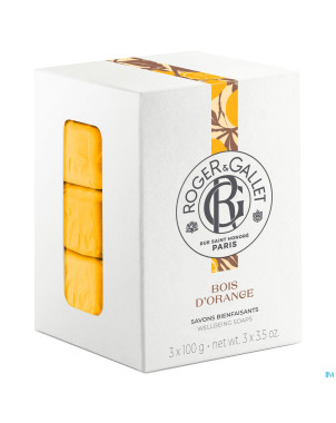 Roger&gallet bois orange boite 3 savons    100g