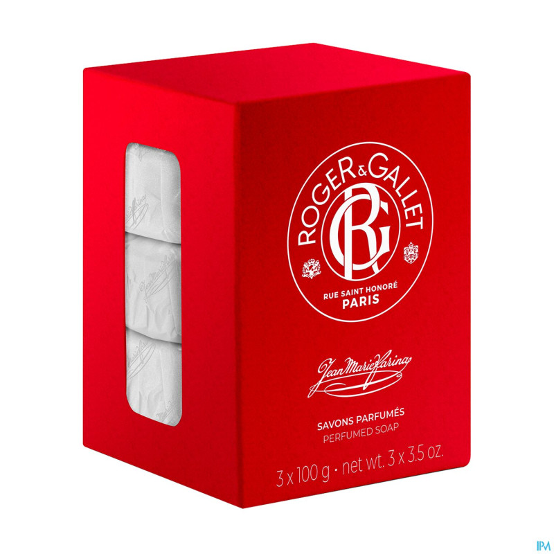 Roger&gallet jm farina boite 3 savons    100g