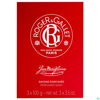 Roger&gallet jm farina boite 3 savons    100g