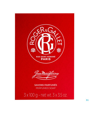 Roger&gallet jm farina boite 3 savons    100g