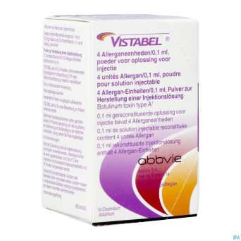 Vistabel allergan 100ui pdr sol inj fl 1