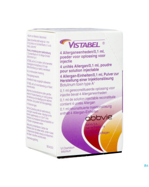 Vistabel allergan 100ui pdr sol inj fl 1