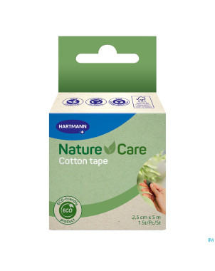 Nature care bande sparadrap cott.2,5cmx5m rouleau1