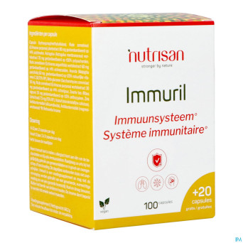 Immuril    v-caps 100 + 20 gratis    nutrisan