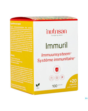 Immuril    v-caps 100 + 20 gratis    nutrisan