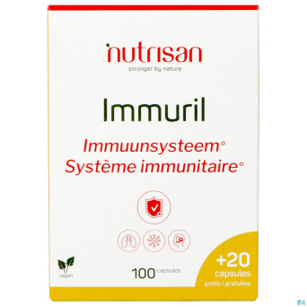 Immuril    v-caps 100 + 20 gratis    nutrisan