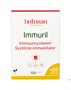Immuril    v-caps 100 + 20 gratis    nutrisan