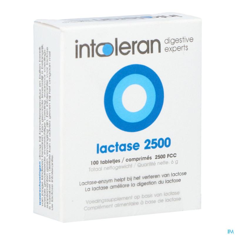 Intoleran lactase 2500 fcc comp 100