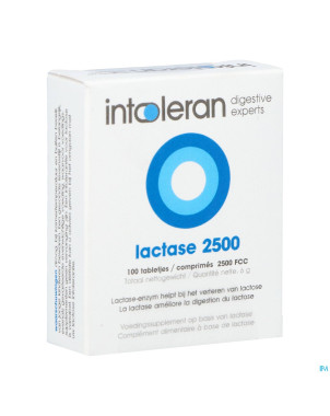 Intoleran lactase 2500 fcc comp 100