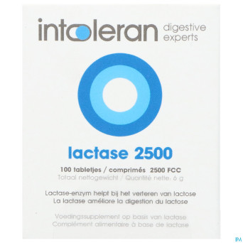 Intoleran lactase 2500 fcc comp 100
