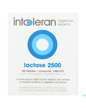 Intoleran lactase 2500 fcc comp 100