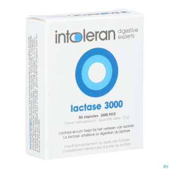 Intoleran lactase 3000 fcc caps 50