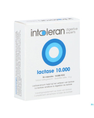 Intoleran lactase 10 000 fcc caps 36