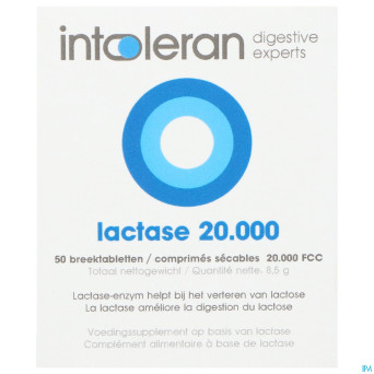 Intoleran lactase 20 000 fcc comp 50