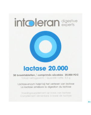 Intoleran lactase 20 000 fcc comp 50