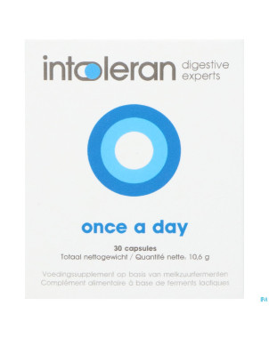 Intoleran once a day    caps 30