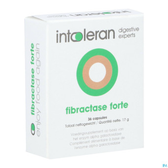 Intoleran fibractase forte caps 36
