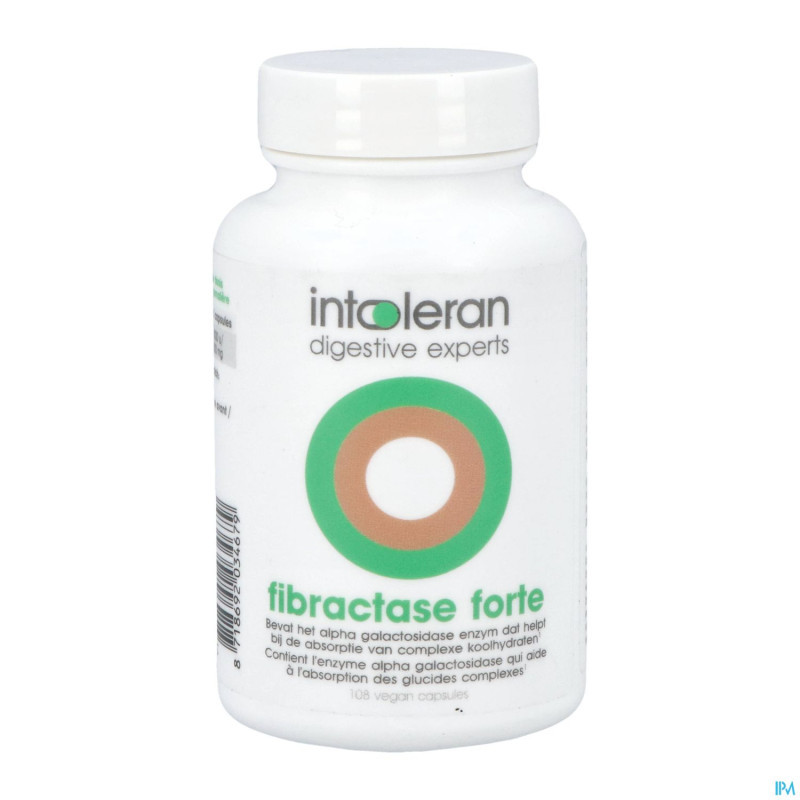 Intoleran fibractase forte caps 108