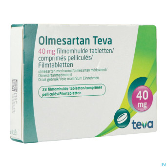Olmesartan teva 40mg comp pell 28