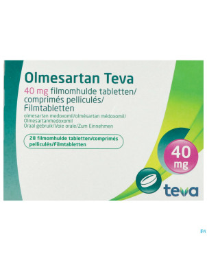 Olmesartan teva 40mg comp pell 28