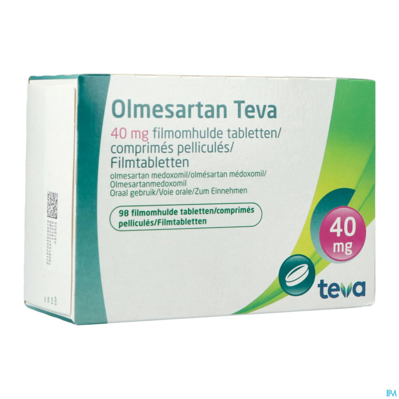 Olmesartan teva 40mg comp pell 98