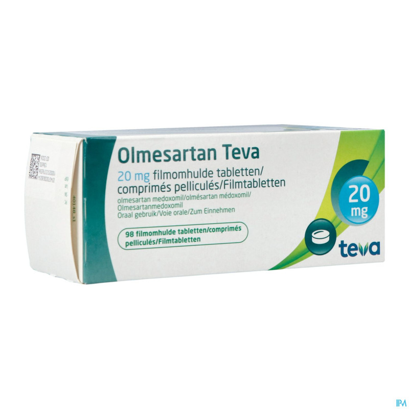 Olmesartan teva 20mg comp pell 98