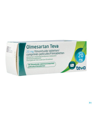 Olmesartan teva 20mg comp pell 98