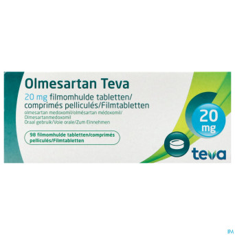 Olmesartan teva 20mg comp pell 98