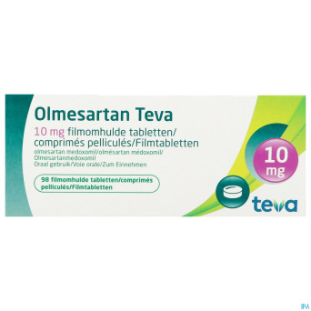 Olmesartan teva 10mg comp pell 98
