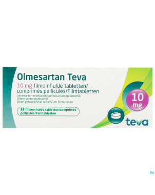 Olmesartan teva 10mg comp pell 98