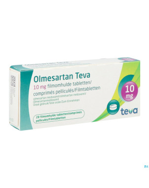 Olmesartan teva 10mg comp pell 28