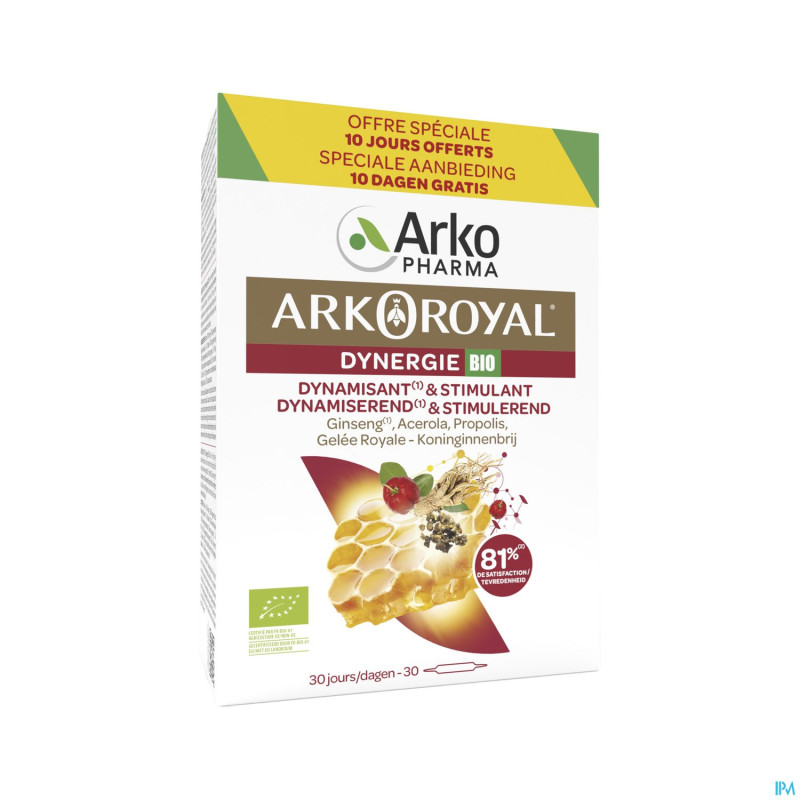 Arkoroyal dynergie promopack    amp 30x10ml