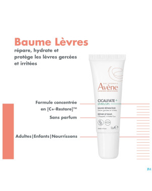 Avene cicalfate baume levre reparateur    10ml nf