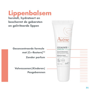 Avene cicalfate baume levre reparateur    10ml nf