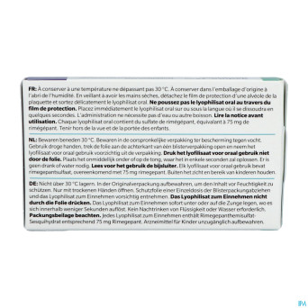 Vydura 75mg lyophilisat oral fl 8x1