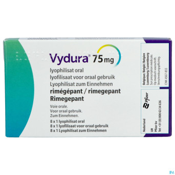 Vydura 75mg lyophilisat oral fl 8x1