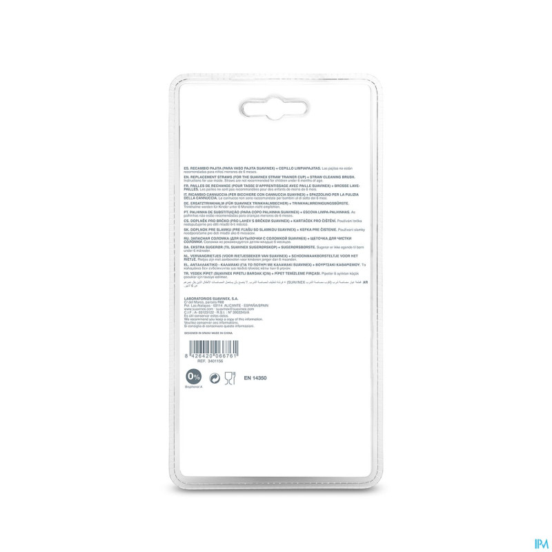 Suavinex feeding forest straw for straw bottle