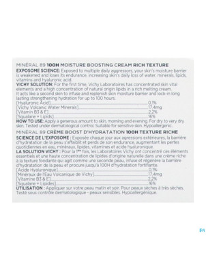 Vichy mineral 89 creme riche   50ml