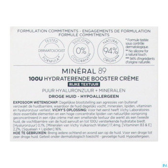 Vichy mineral 89 creme riche   50ml