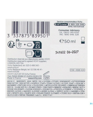 Vichy mineral 89 creme riche   50ml