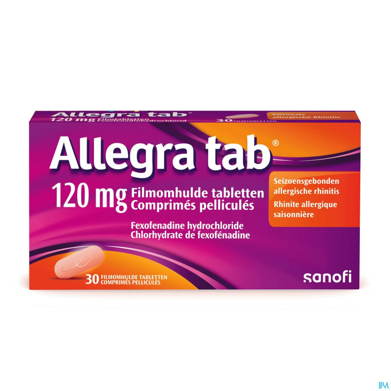 Allegra tab 120mg    comp pell 30x120mg