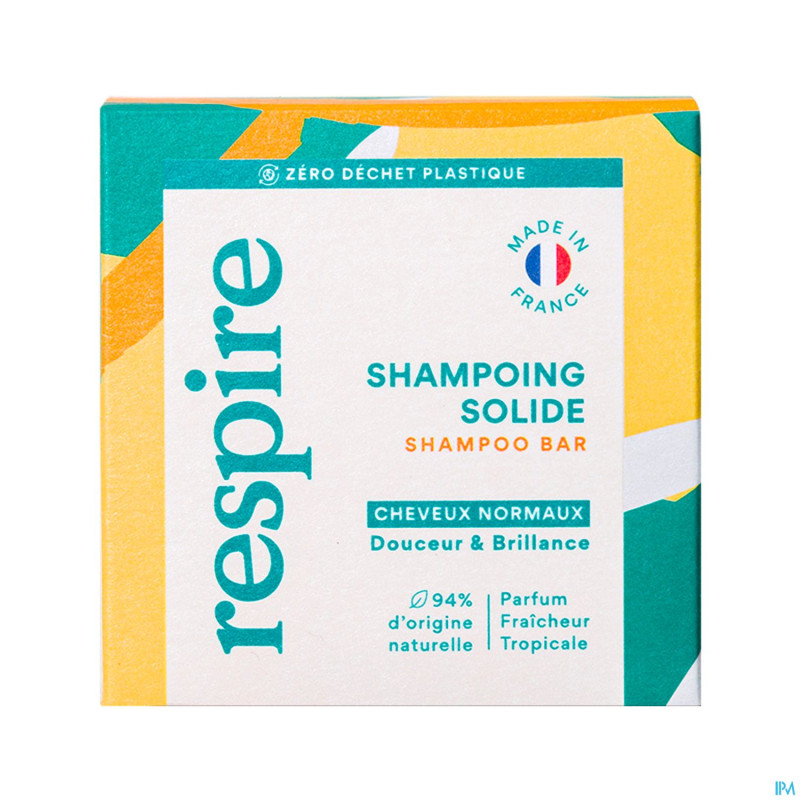 Respire shampoing solide cheveux normaux    75g