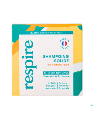 Respire shampoing solide cheveux normaux    75g